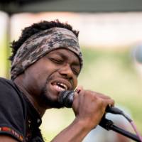 African singer singing